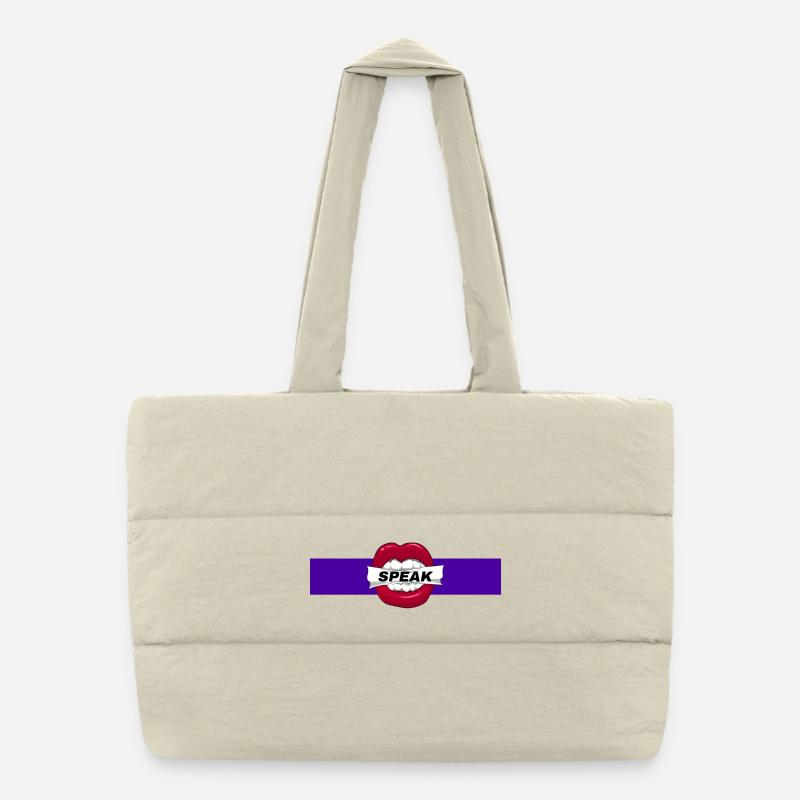 Parler Sac shopping matelassé