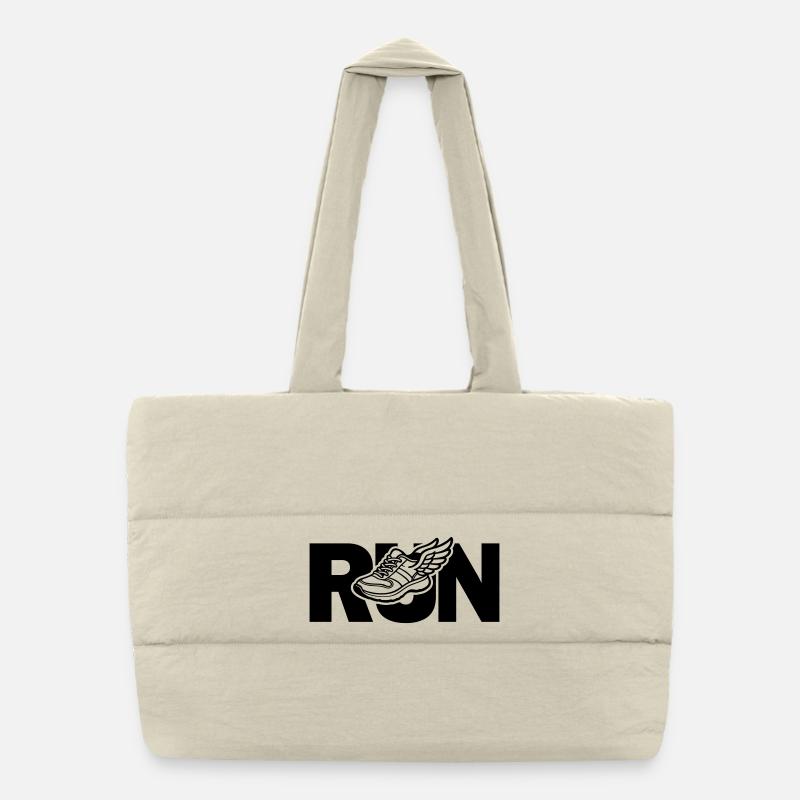 Run - running Puffer Shopping Bag