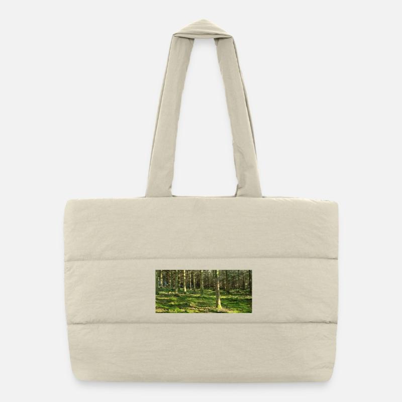 Lichter Waldlandschaft Druckdesign Puffer-Einkaufstasche