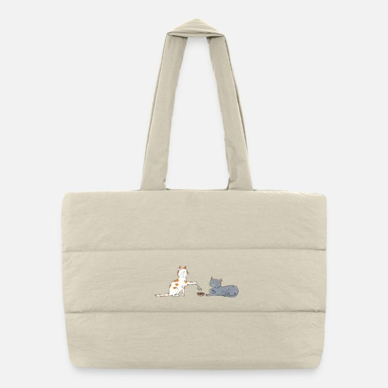 Kat-ritable Puffer-Einkaufstasche