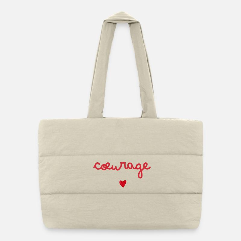 Courage idée cadeau Sac shopping matelassé