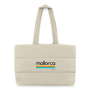 Mallorca - Spain - Spanien - Espana - Balearen - Puffer-Einkaufstasche - Naturweiß - Vorne