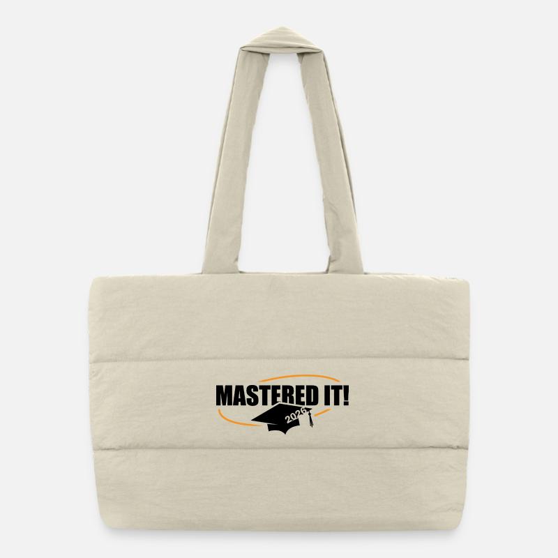 Master 2026 Abschluss Promotion Sponsion Puffer-Einkaufstasche