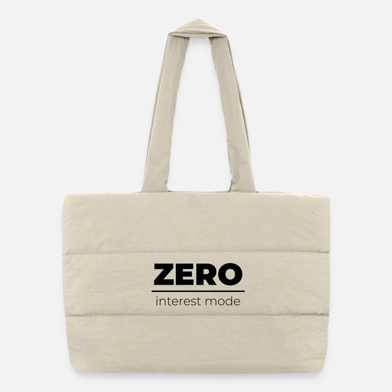 Mode Zéro Intérêt | Énoncé minimal Sac shopping matelassé