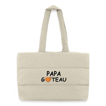 Daddy Cake - Papa Kitchen Gift - Puffer Shopping Bag - natural - Front