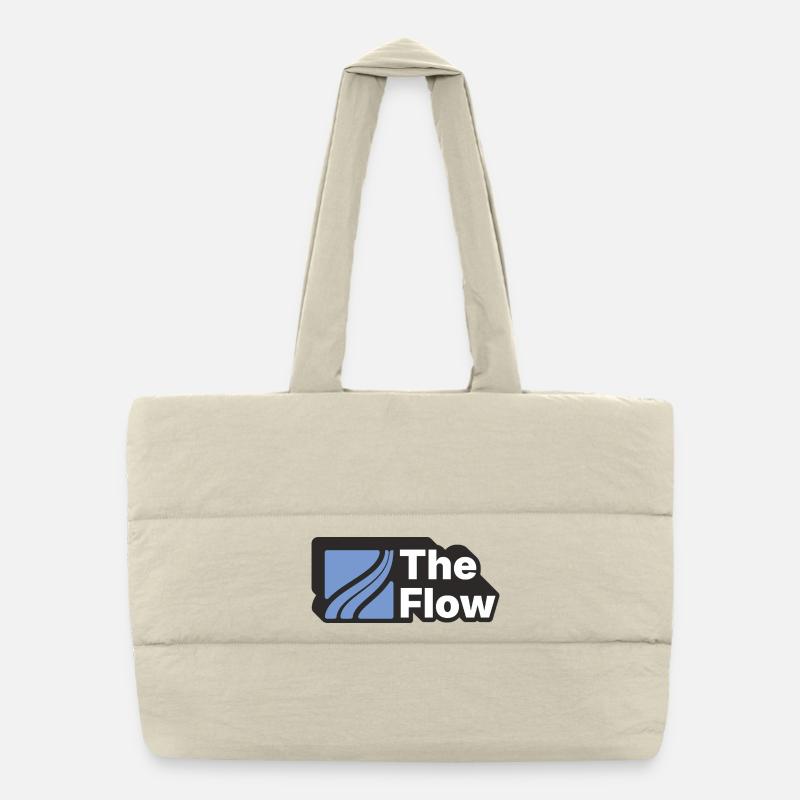 The Flow Pattern Design Puffer Shopping Bag