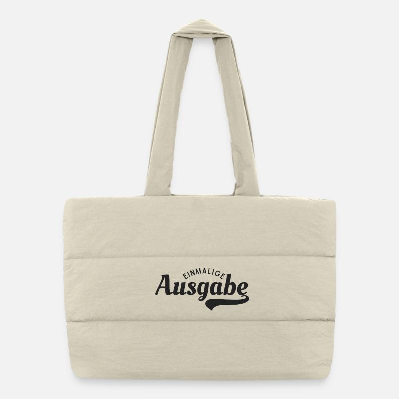 One-time edition, Limited Edition, Birthday gift Puffer Shopping Bag