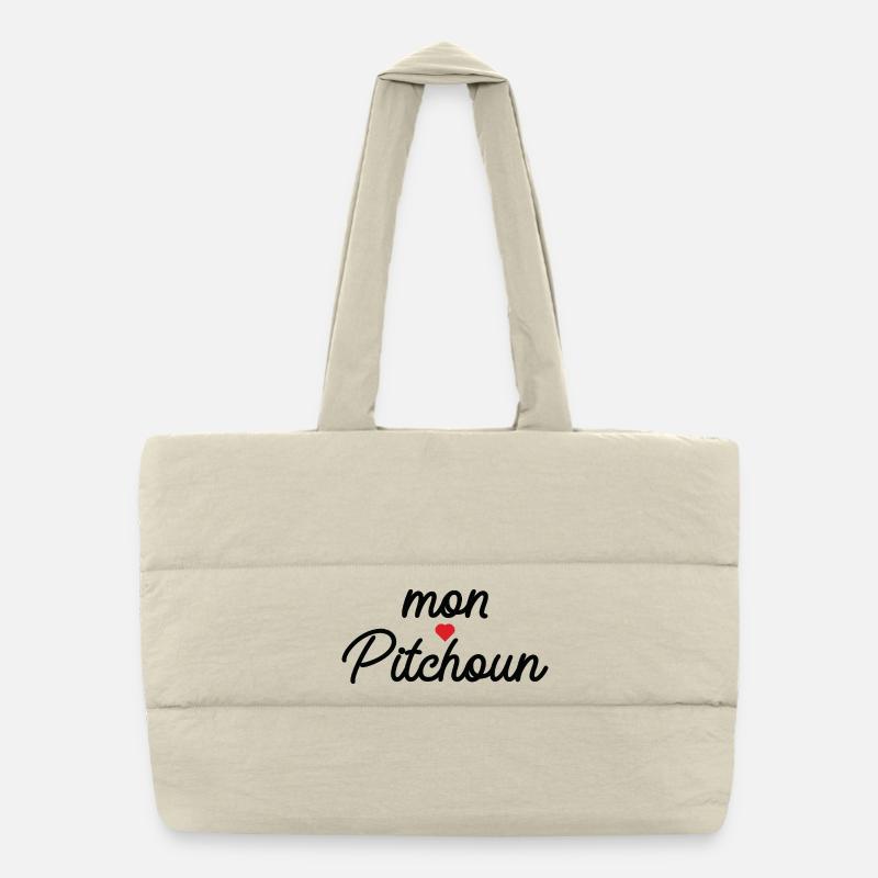 My Pitchoun Heart Puffer Shopping Bag