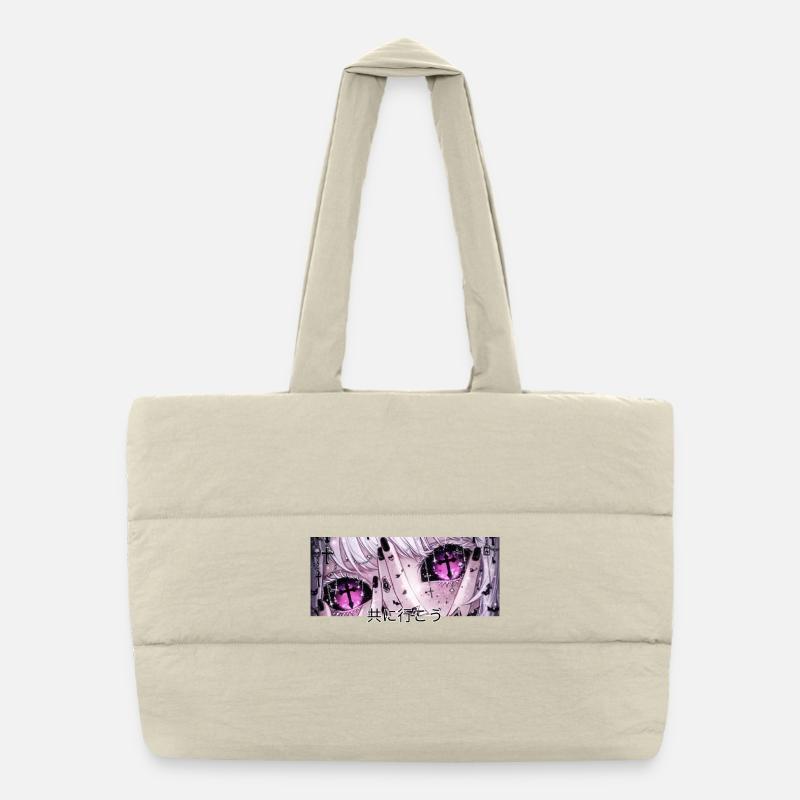 Come, go with me Puffer Shopping Bag