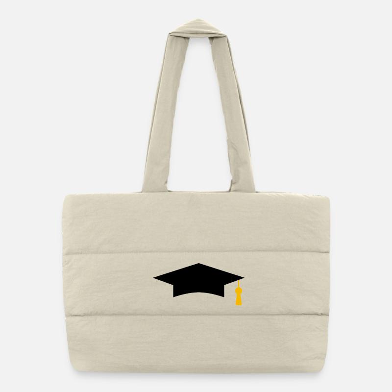 Graduation cap Puffer Shopping Bag