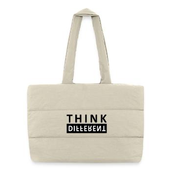 Think Different - Puffer-Einkaufstasche - Naturweiß - Vorne
