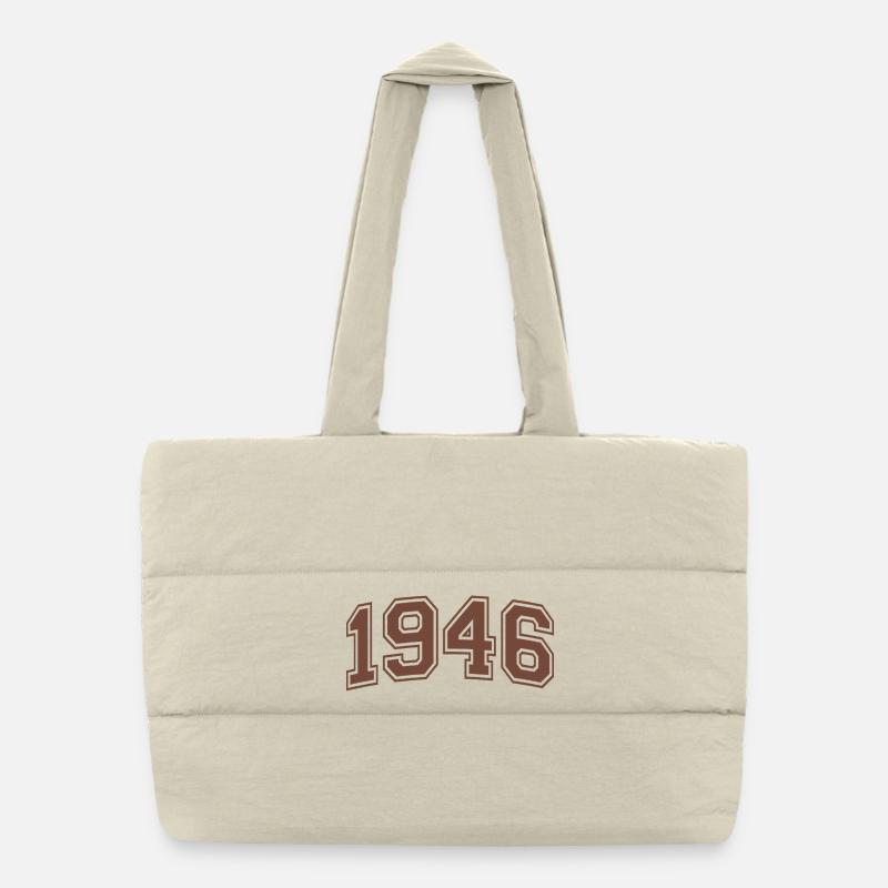 Aventure Rétro 80 Ans Octogénaire Cadeau 1946 Sac shopping matelassé