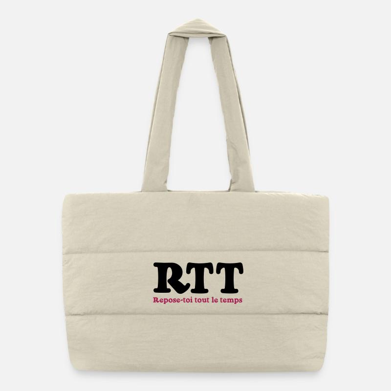 RTT - Rest all the time - Puffer Shopping Bag - natural