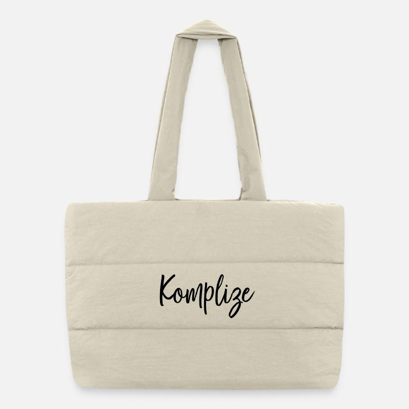 Komplize Freund Partner Geschenk Puffer-Einkaufstasche