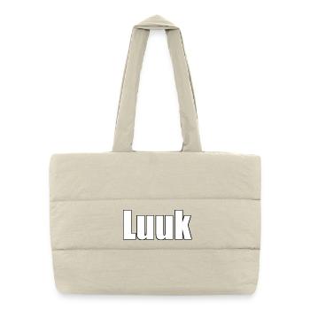 Luuk | - Puffer-Einkaufstasche - Naturweiß - Vorne