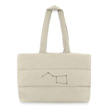 Constellation Big Dipper - Puffer Shopping Bag - natural - Front