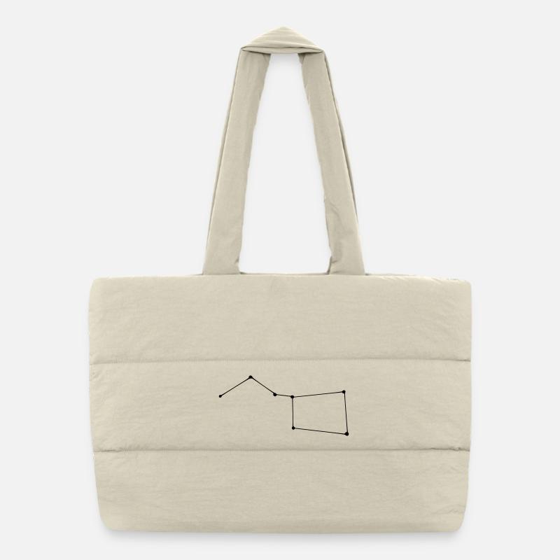 Constellation de la Grande Ourse Sac shopping matelassé