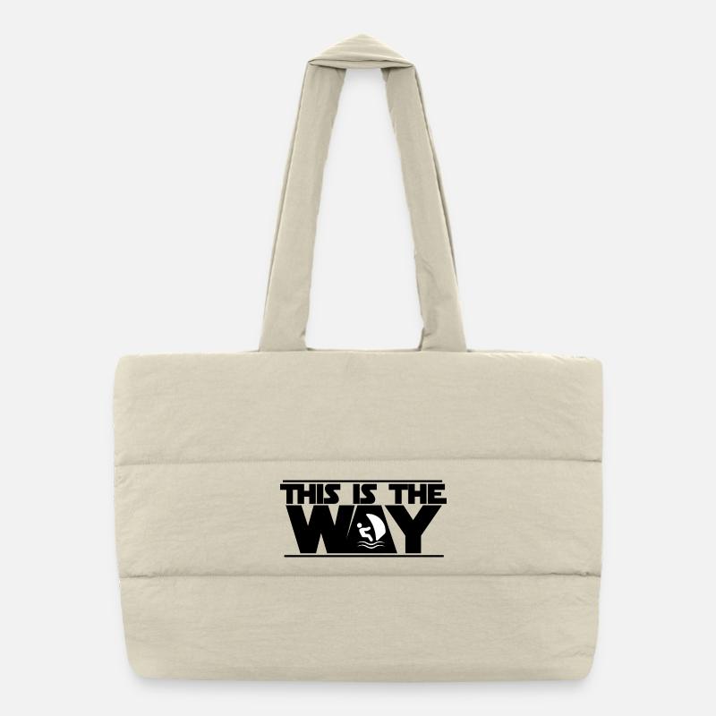 Das ist der Weg, Windsurfen! Puffer-Einkaufstasche