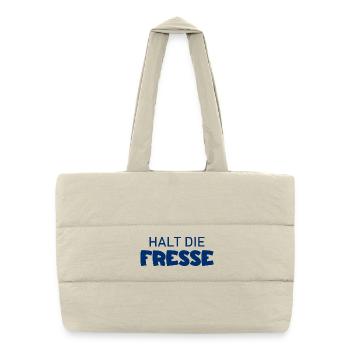 Tais-toi - Diction cool - Sac shopping matelassé - blanc naturel - Devant