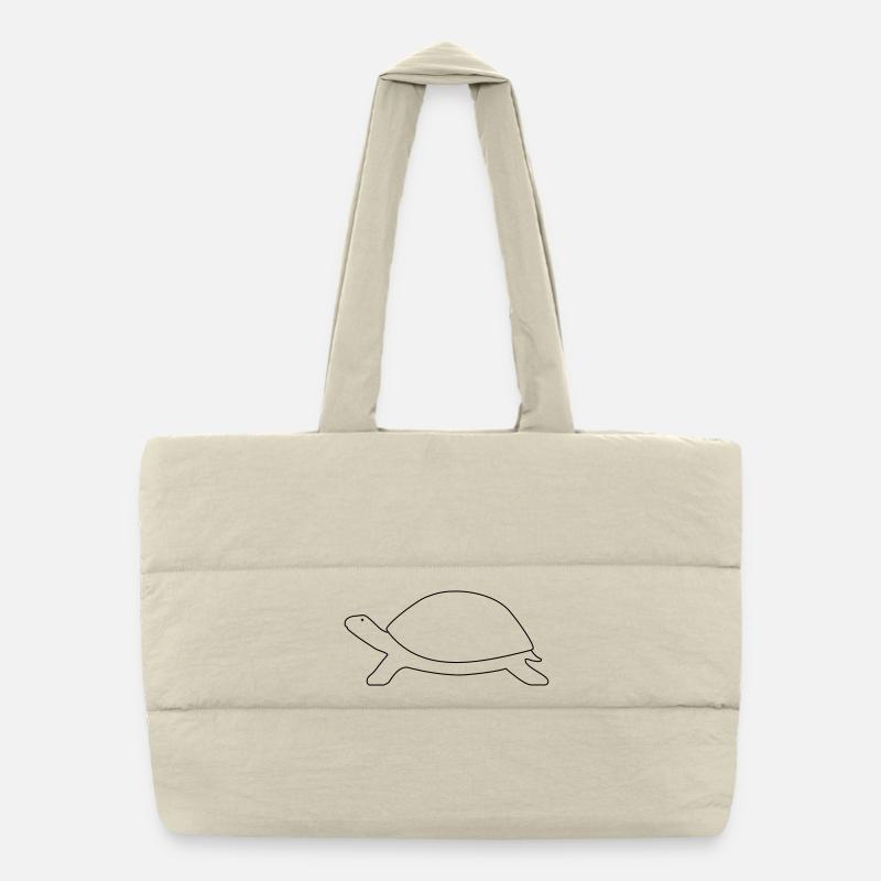 Turtle Puffer Shopping Bag