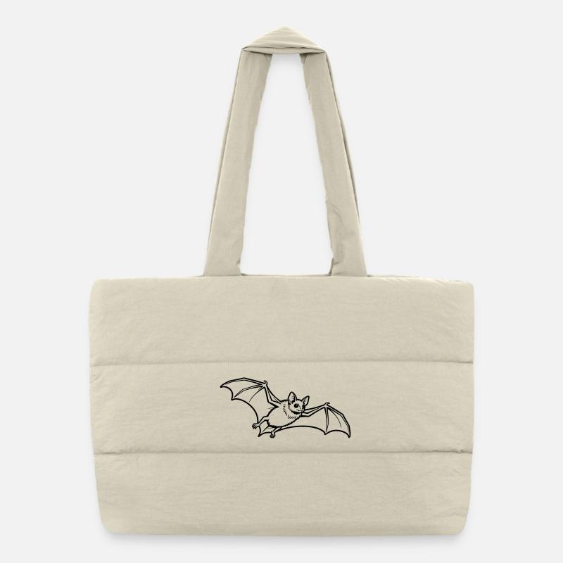 Fledermaus Puffer-Einkaufstasche