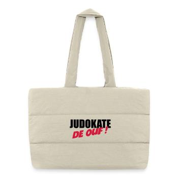 Judo / Judoka / Sport / Fight / Fighter / Strong - Puffer Shopping Bag - natural - Front