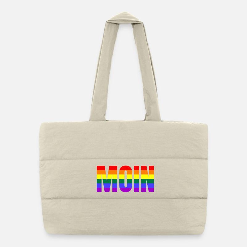 MOIN REGENBOGEN Puffer-Einkaufstasche