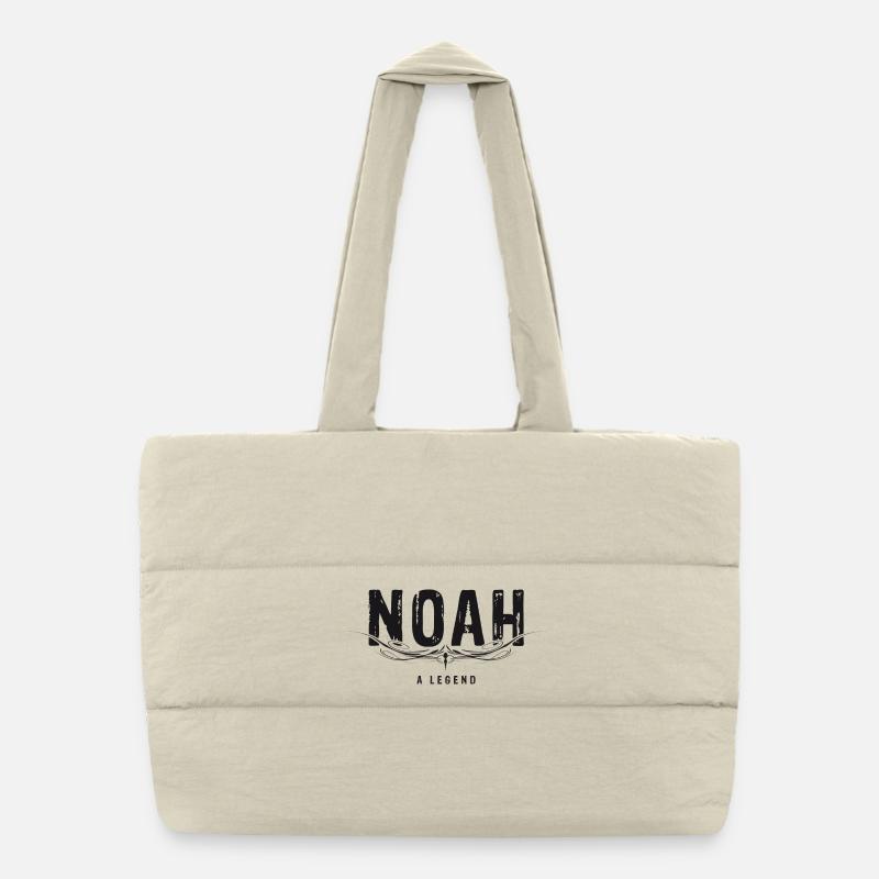 NOAH une légende. - Sac shopping matelassé - blanc naturel