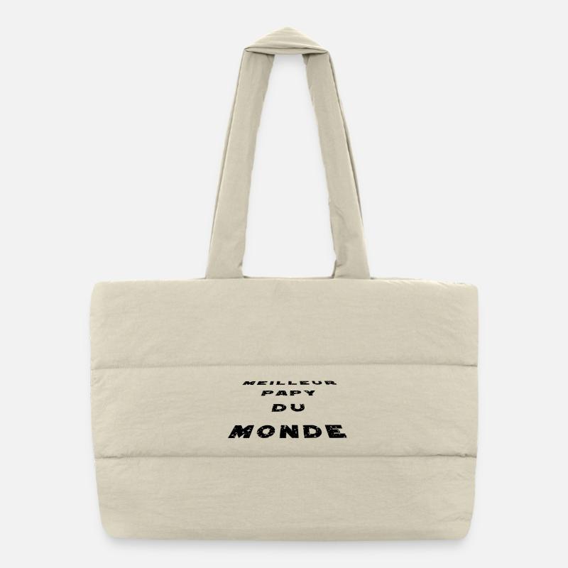 Bester Opa der Welt Puffer-Einkaufstasche