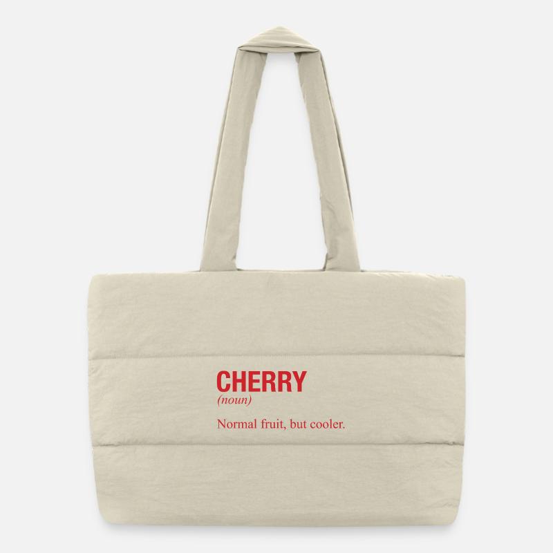 CHERRY Kirsche Puffer-Einkaufstasche