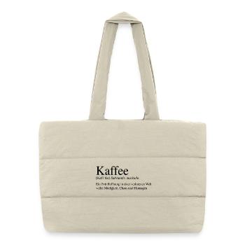Coffee - A pot of hope ... - Puffer Shopping Bag - natural - Front