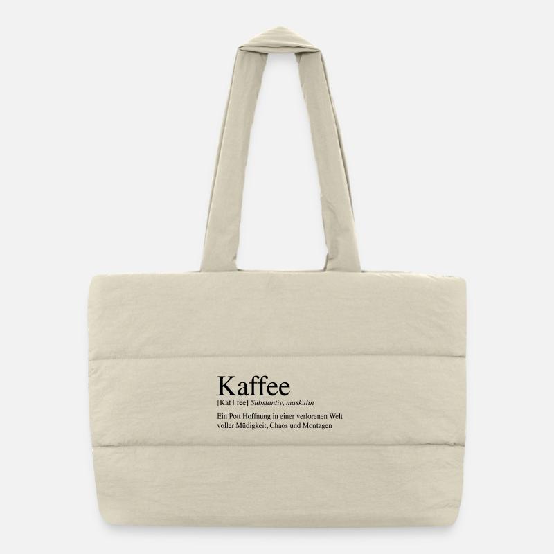 Kaffee - Ein Pott Hoffnung ... Puffer-Einkaufstasche