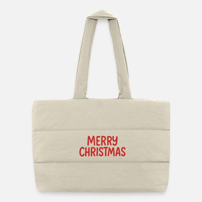Joyeux Noël Sac shopping matelassé
