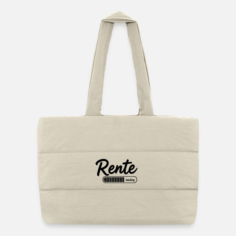 Pension 2026 loading Finally retirement Puffer Shopping Bag