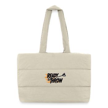 Ready to throw Darts Professional Outfit - Puffer Shopping Bag - natural - Front
