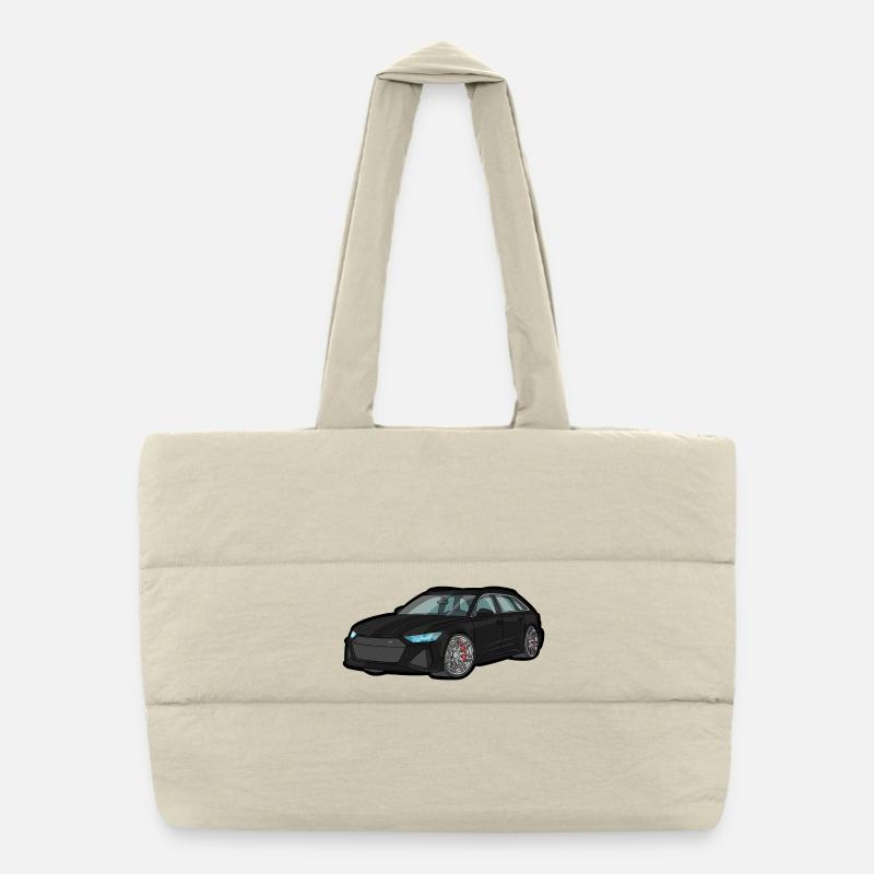 Combinaison de sport noire avec lumière bleue Sac shopping matelassé