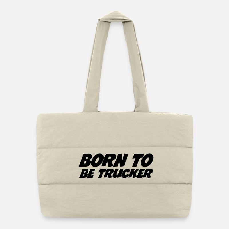Born to be Trucker Puffer-Einkaufstasche