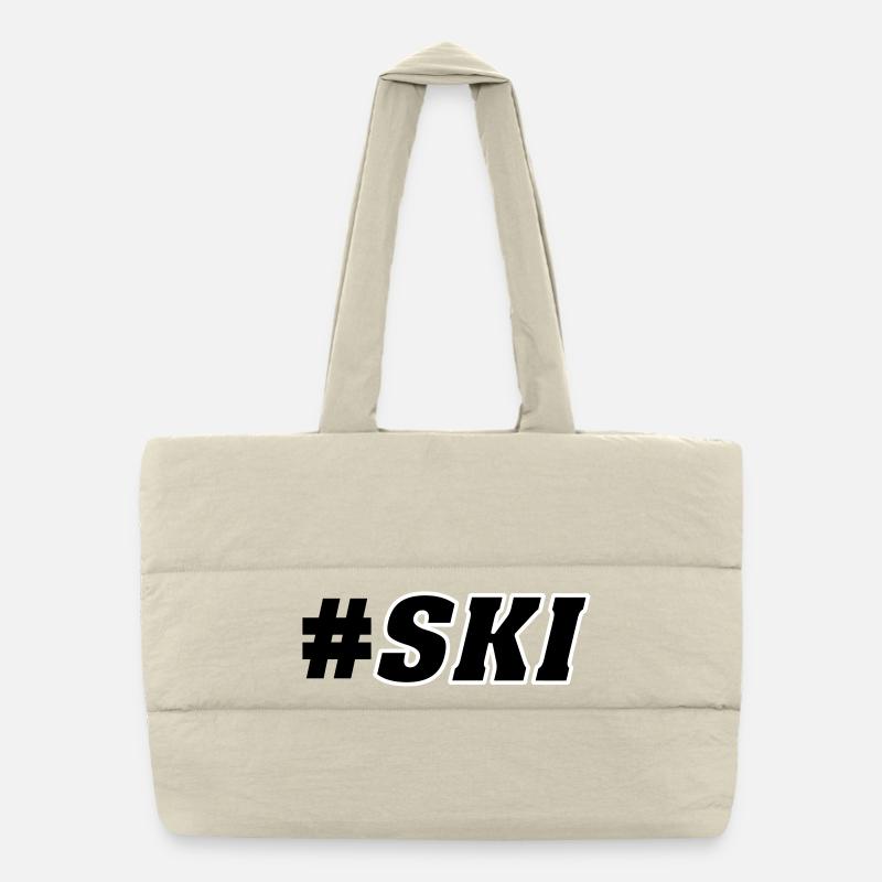Ski slope Puffer Shopping Bag