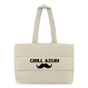 Grill Azubi - Puffer-Einkaufstasche - Naturweiß - Vorne