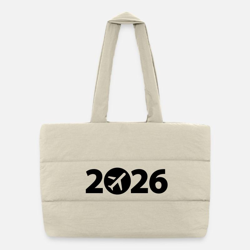 Flug 2026, Reise 2026, Urlaub 2026 Puffer-Einkaufstasche