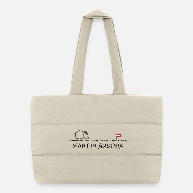 Mäht en Autriche – Autriche : l’humour avec l’humour Sac shopping matelassé