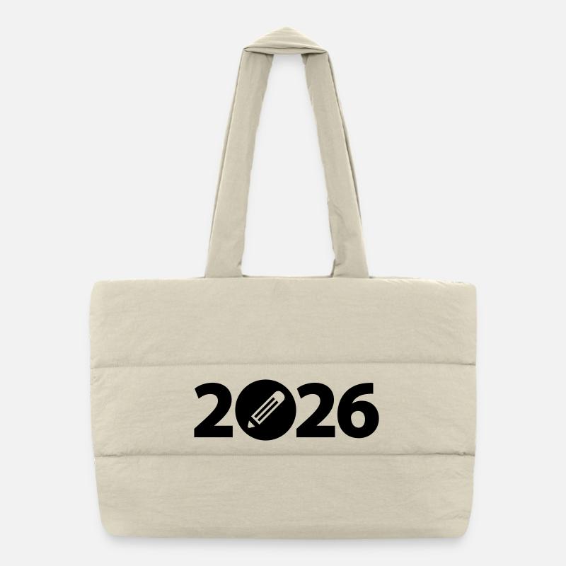 Schriftsteller 2026, Schüler 2026, Student 2026 Puffer-Einkaufstasche