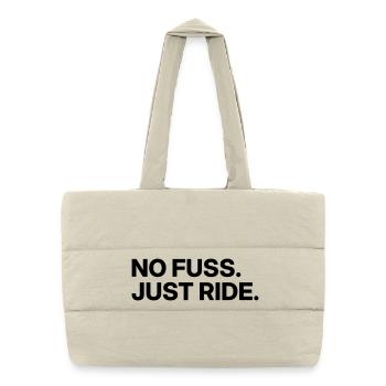 Pas de tracas - Juste rouler - Sac shopping matelassé - blanc naturel - Devant