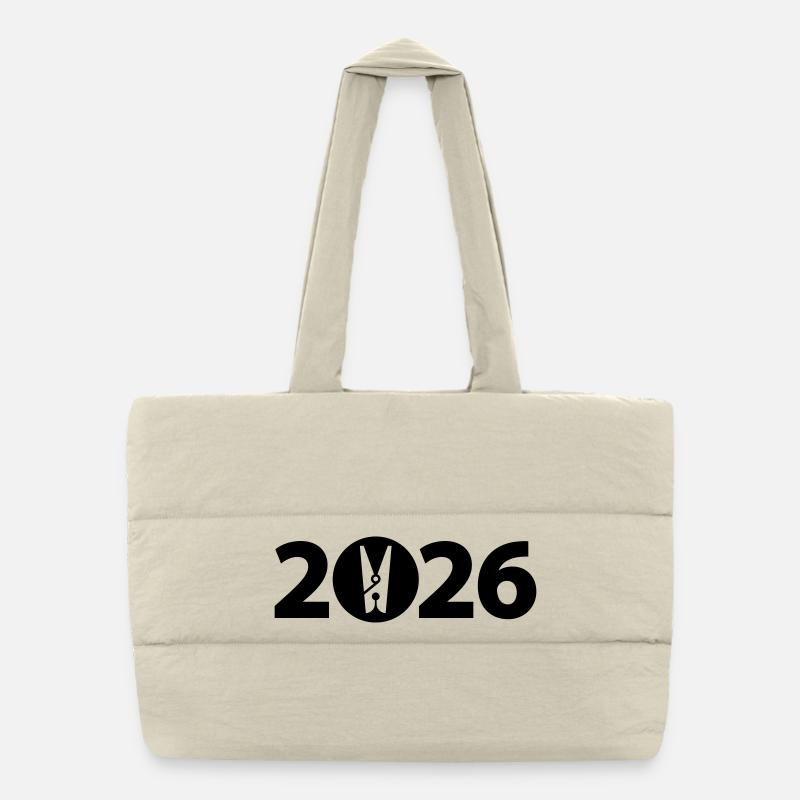 Clothespin, laundry 2026 Puffer Shopping Bag