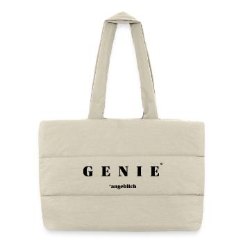 GENIE supposedly – minimalist irony stateman - Puffer Shopping Bag - natural - Front