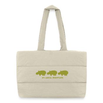 st.lucia_nightlife_3 - Puffer Shopping Bag - natural - Front