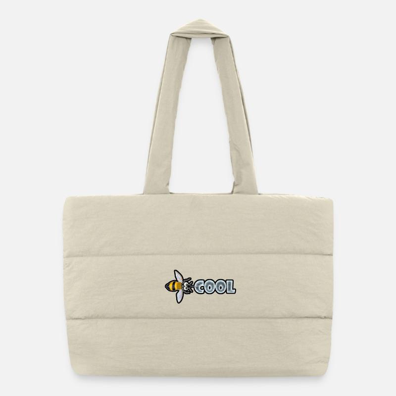 BEE COOL (horizontal) Puffer-Einkaufstasche