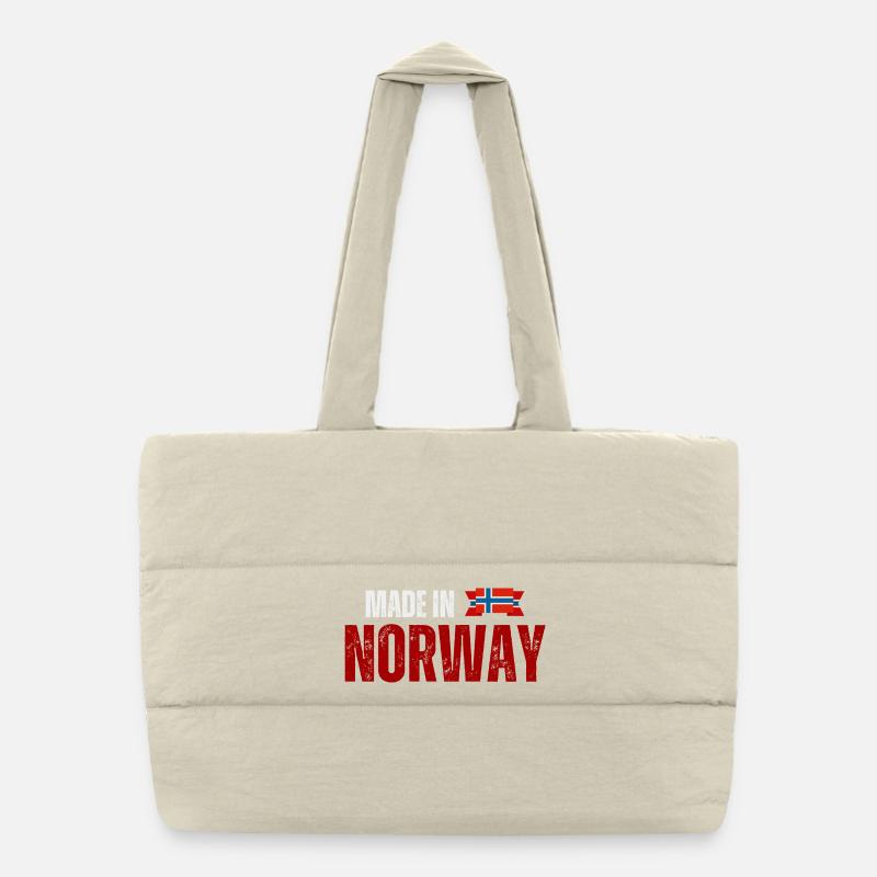 Made in Norway, Norwegian pride Puffer Shopping Bag