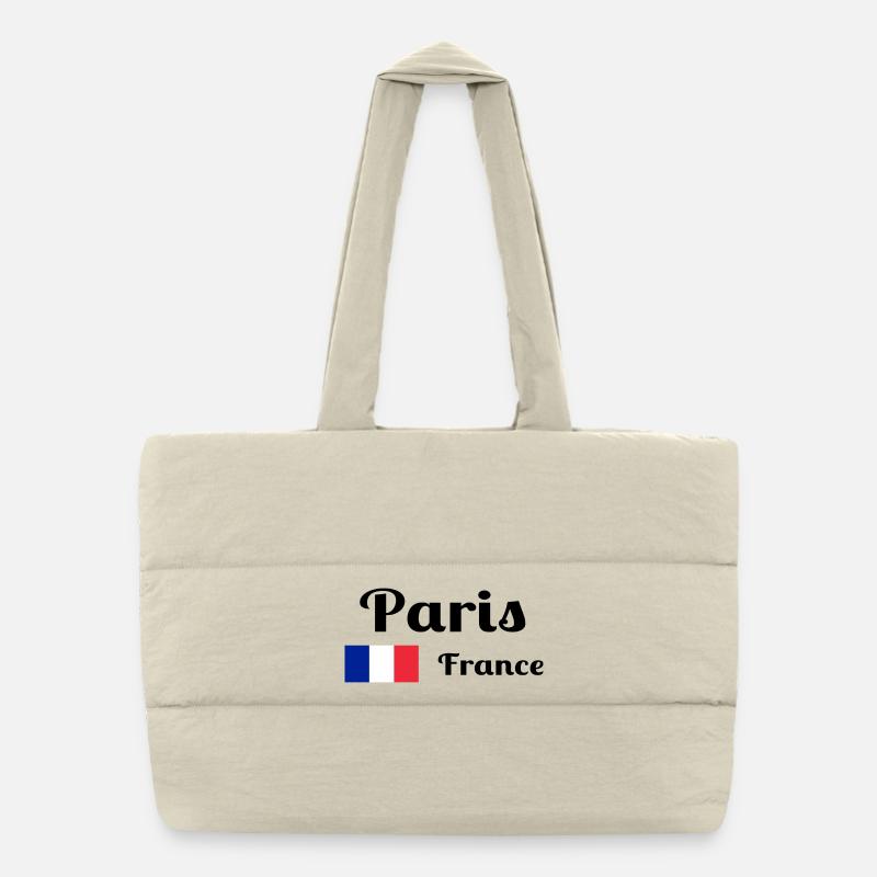 Paris Frankreich - Stilvolle Drucke Puffer-Einkaufstasche