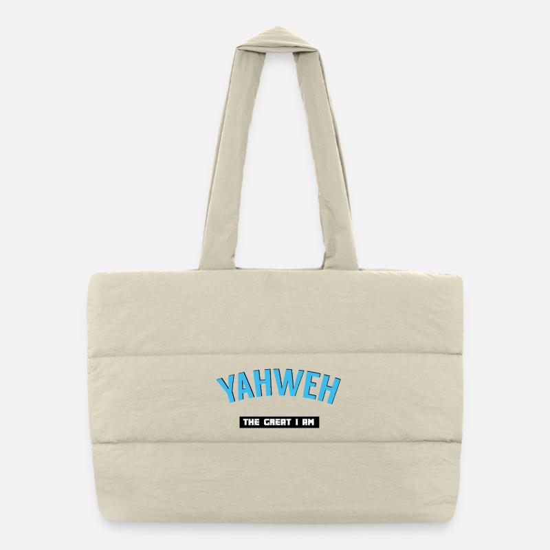 Design Graphique Yahweh Spirituel Sac shopping matelassé